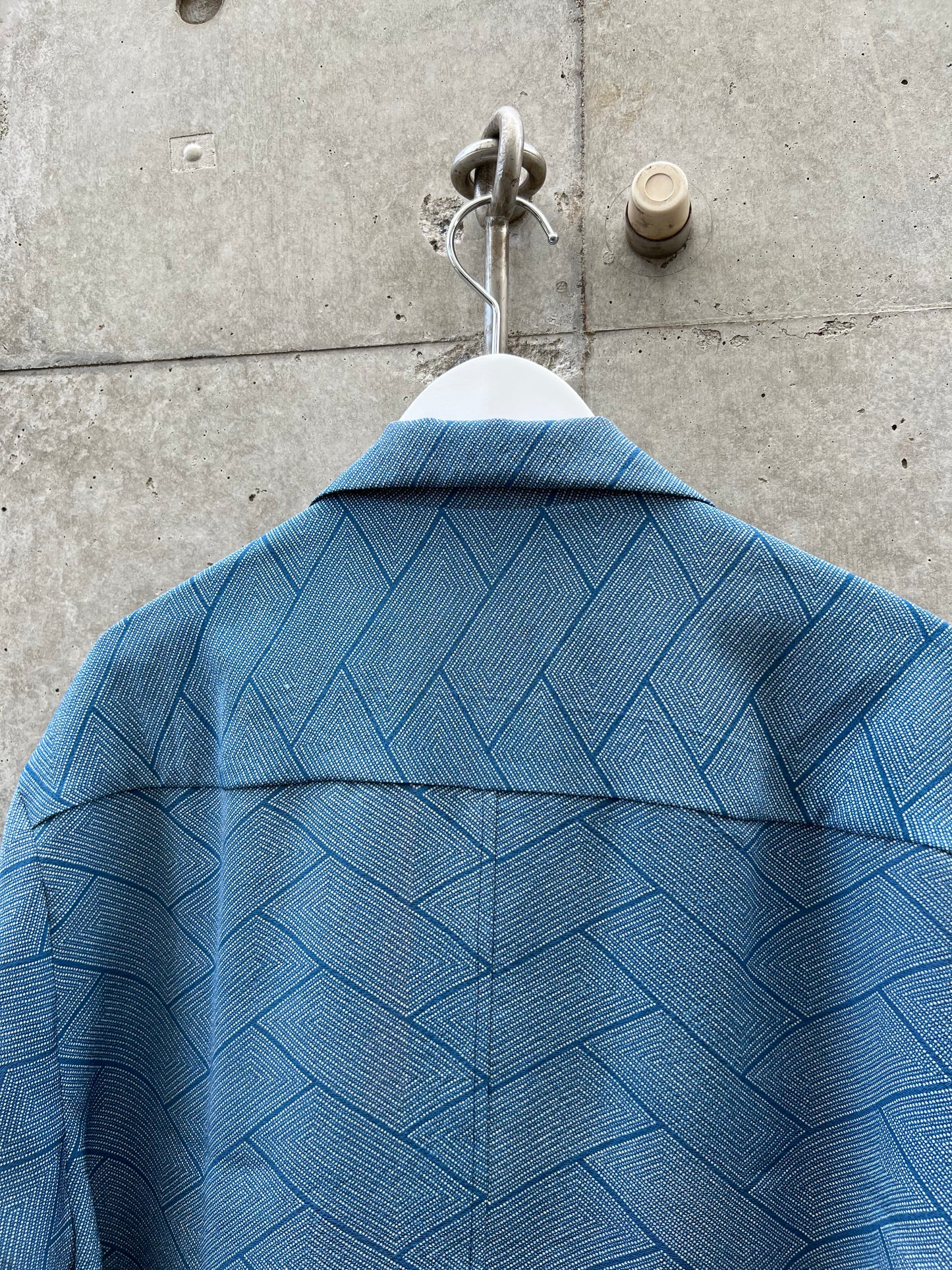 Vintage Kimono - Higaki (cypress pattern) - Blue