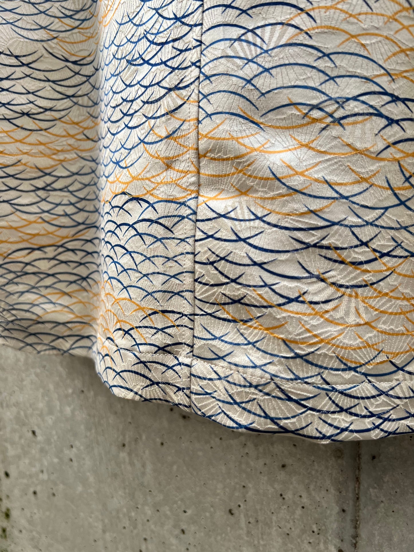 Vintage Kimono - Grass pattern (Tsuyushiba) white shirt