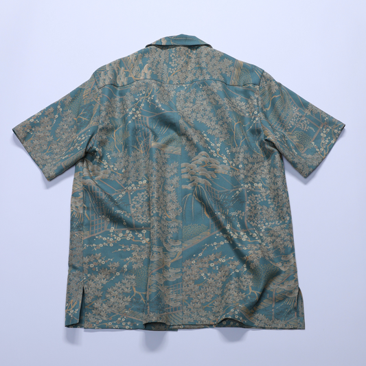 Vintage Kimono - Van Gogh vibe Gold/Teal shirt