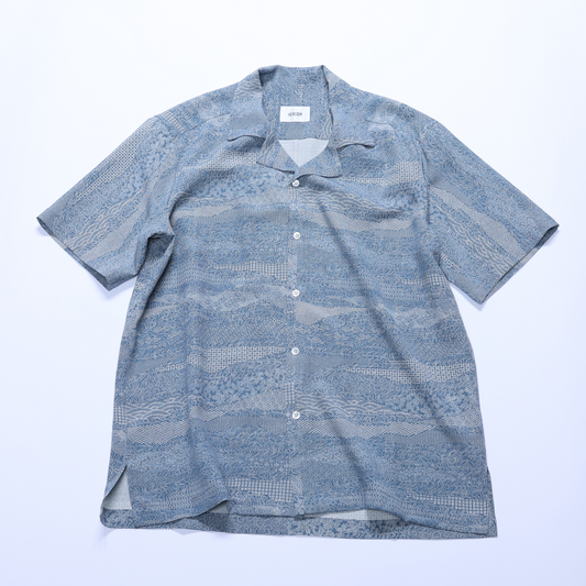 Vintage Kimono Shirt- Light blue