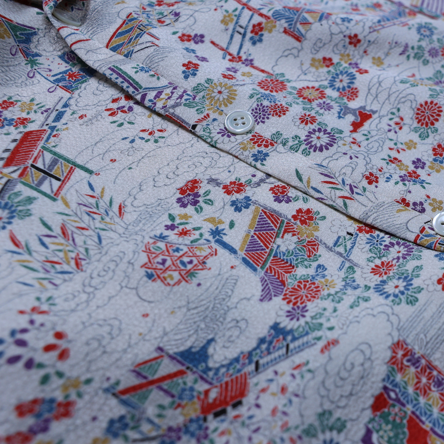 Vintage Kimono Shirt- White