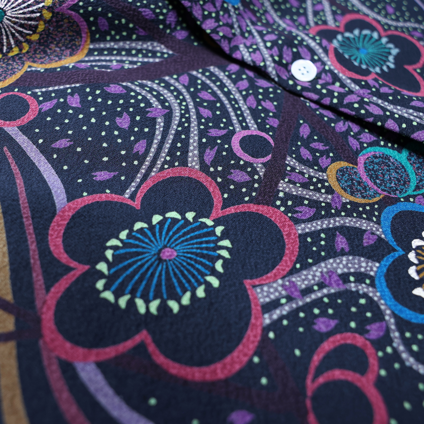 Vintage Kimono Shirt- Purple 2