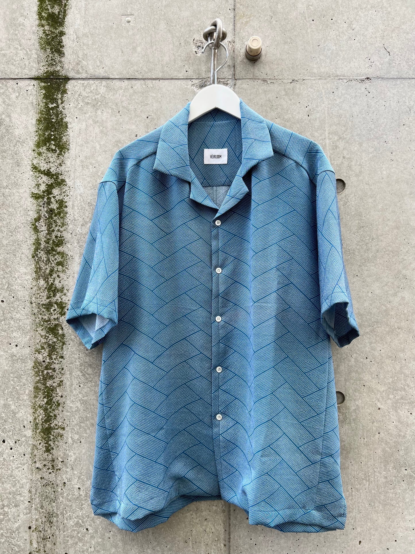 Vintage Kimono - Higaki (cypress pattern) - Blue