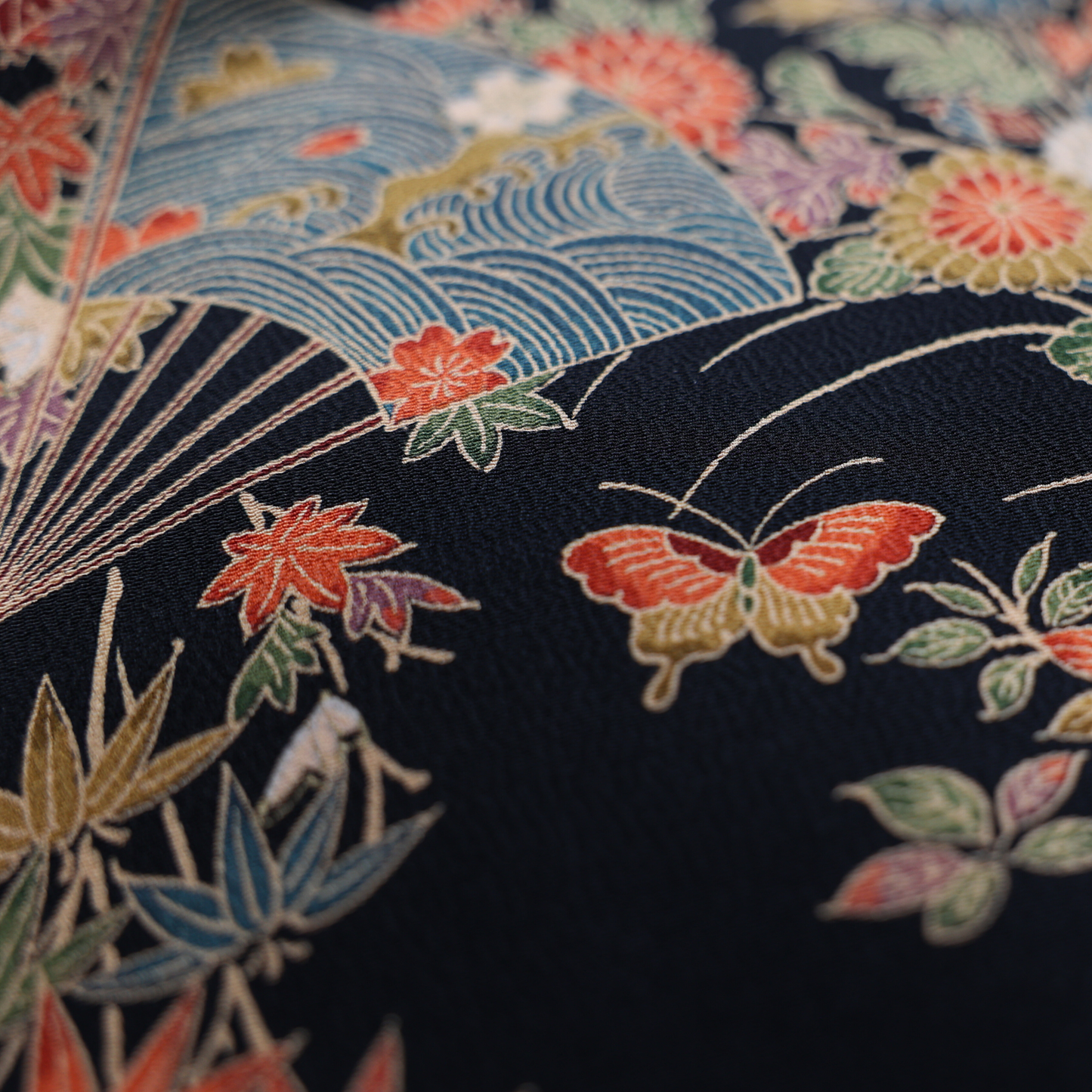 Vintage Kimono Shirt- Black