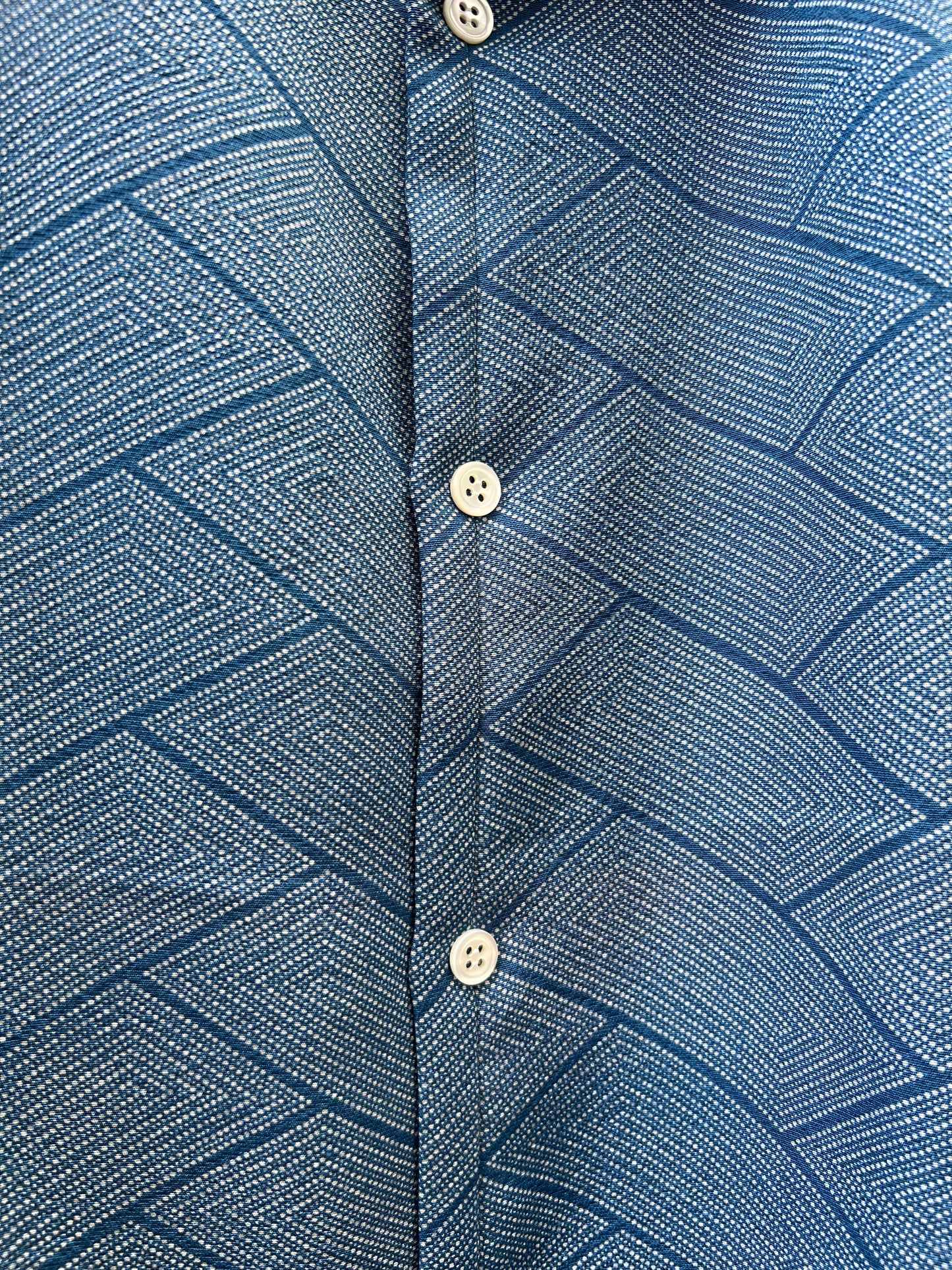 Vintage Kimono - Higaki (cypress pattern) - Blue