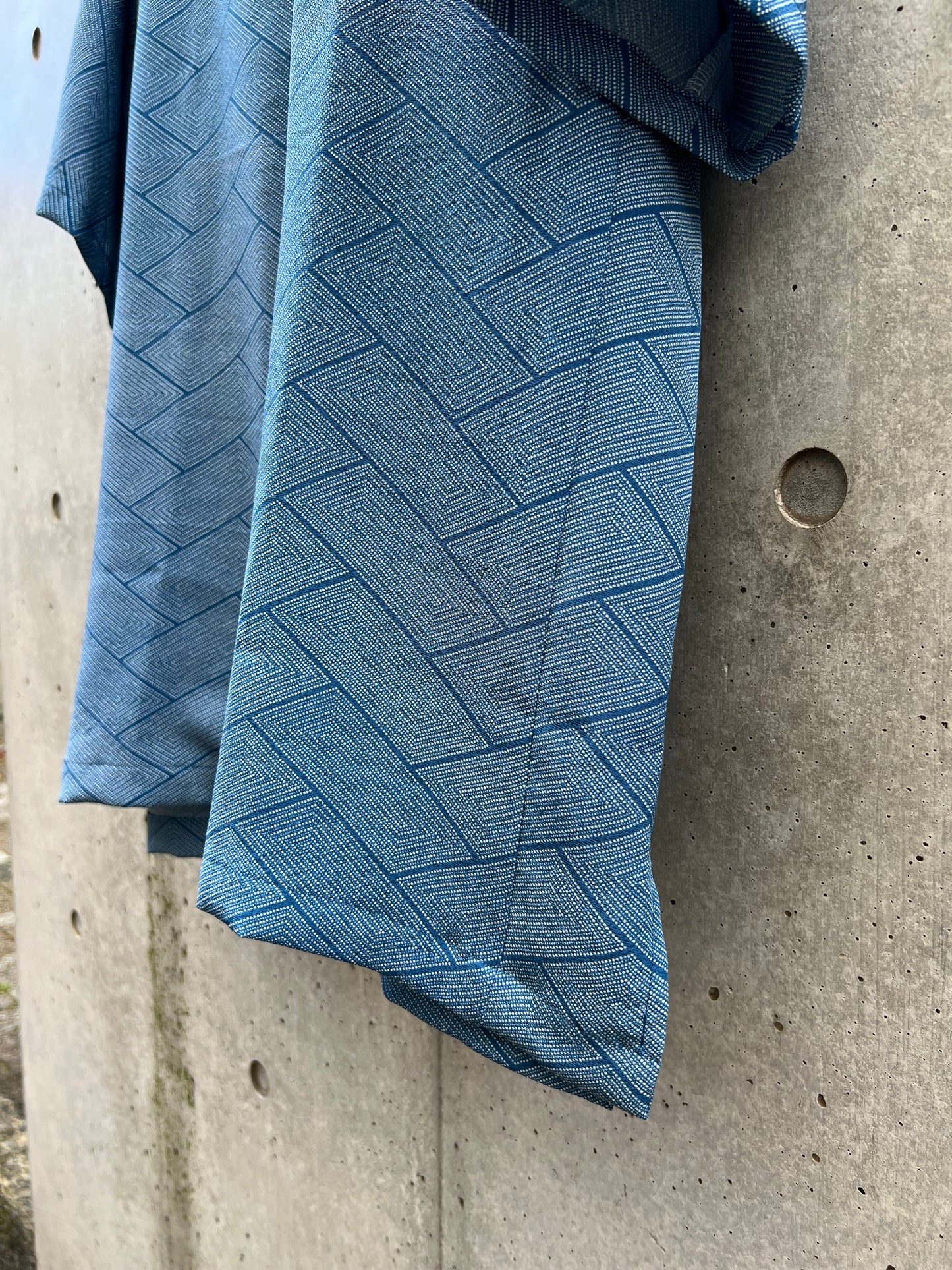 Vintage Kimono - Higaki (cypress pattern) - Blue