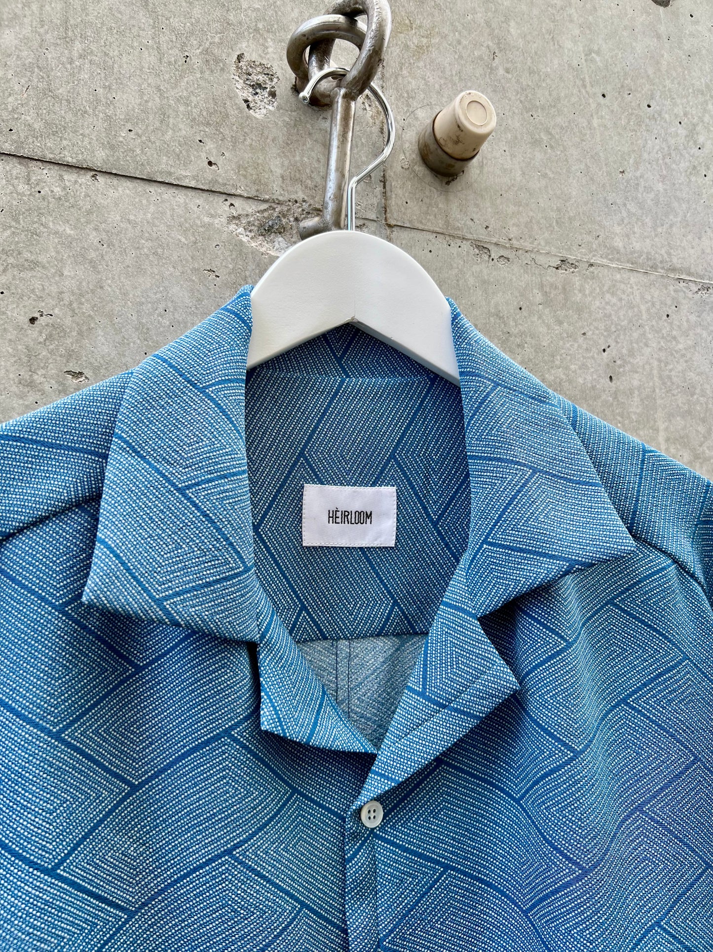 Vintage Kimono - Higaki (cypress pattern) - Blue