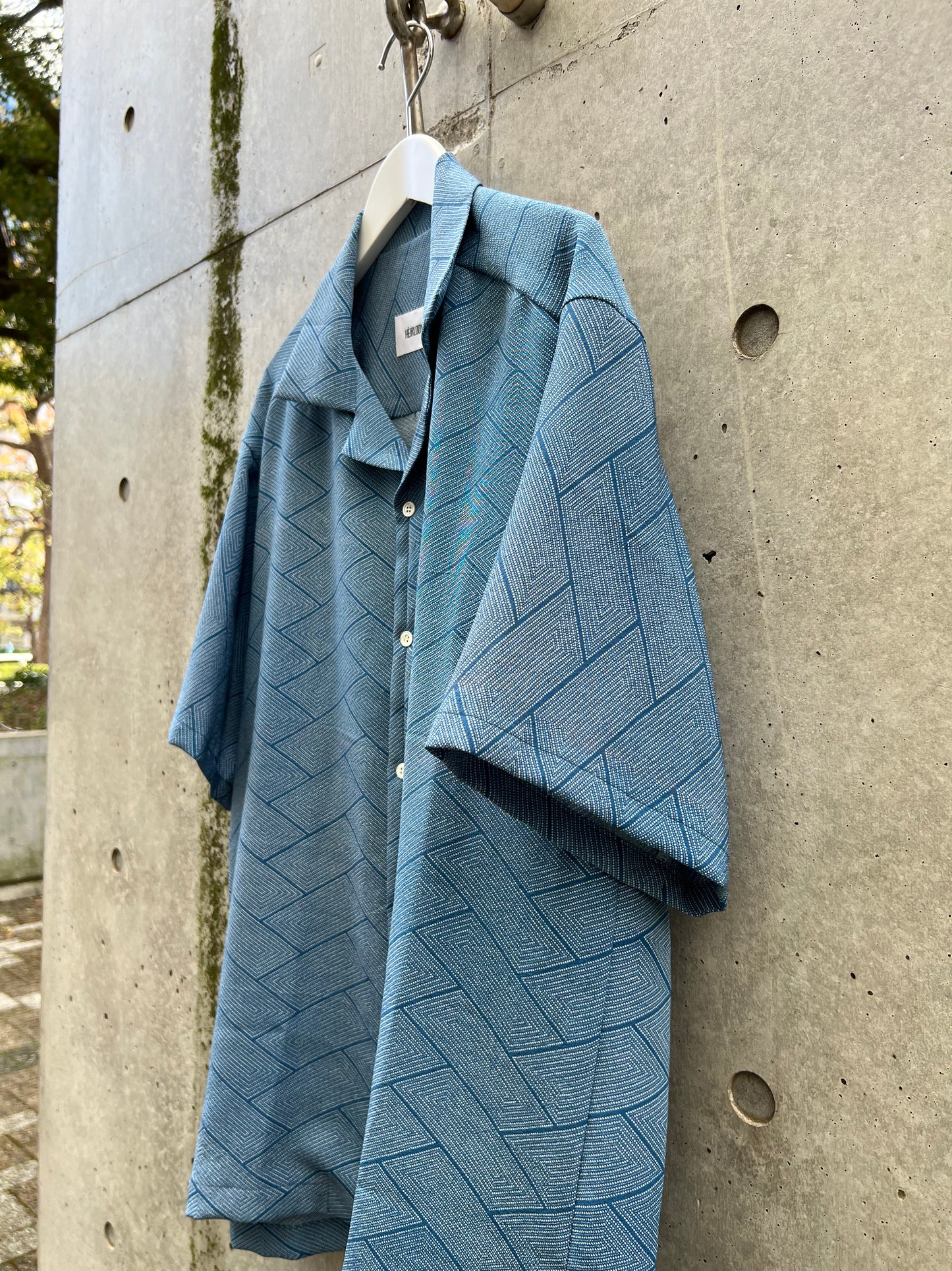 Vintage Kimono - Higaki (cypress pattern) - Blue