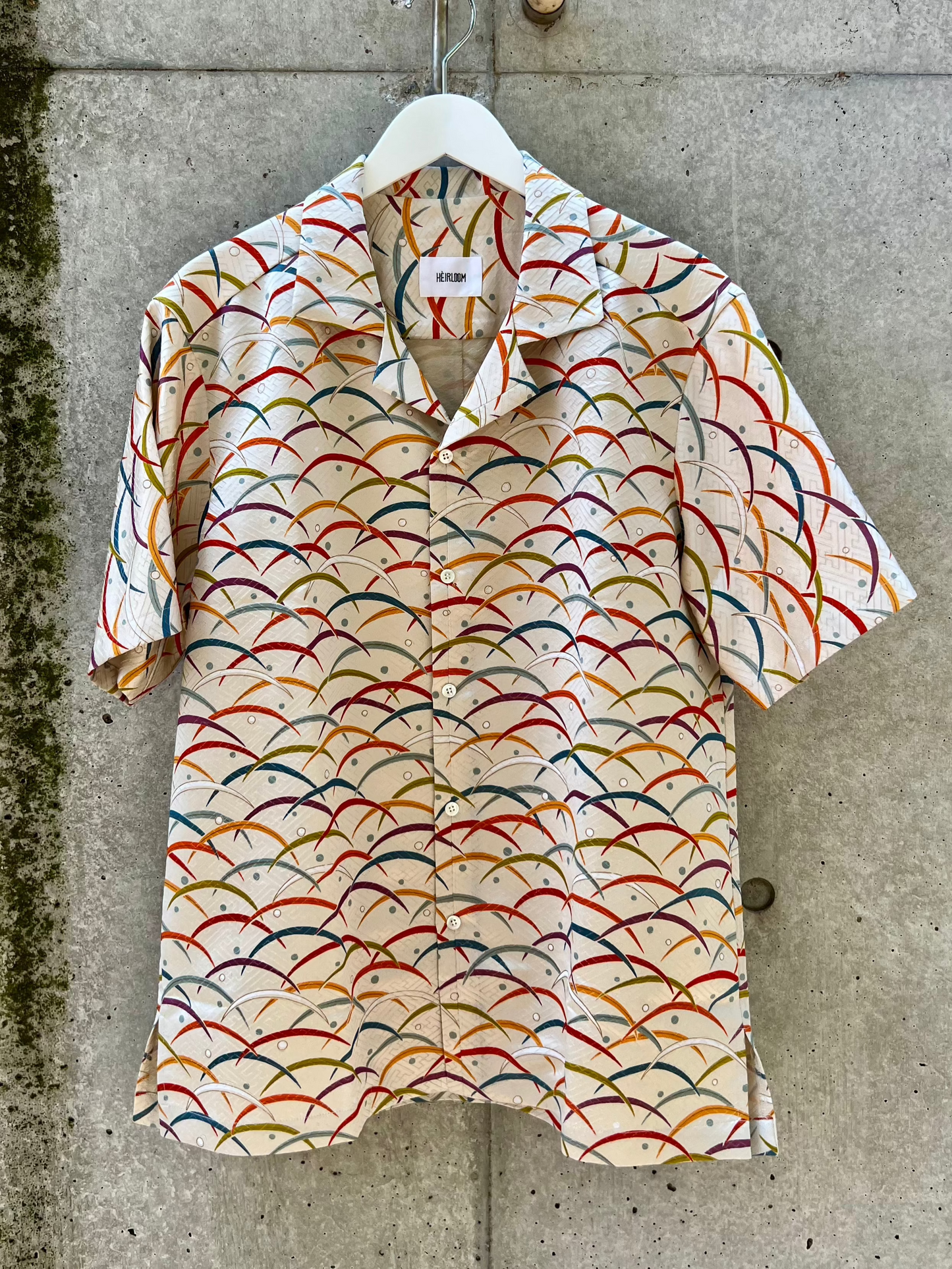 Vintage Kimono - Raindrop-kissed grass - White