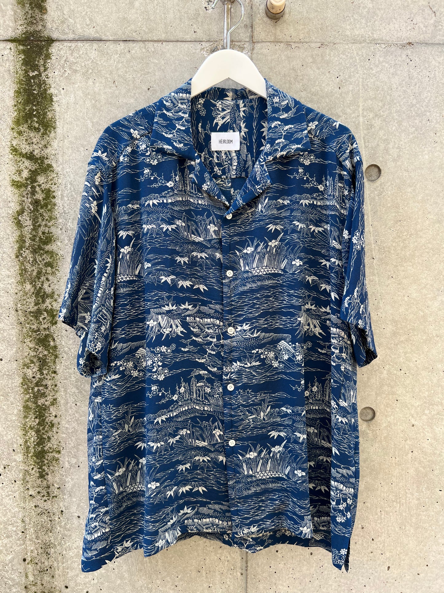 Vintage Kimono - Landscape - Navy