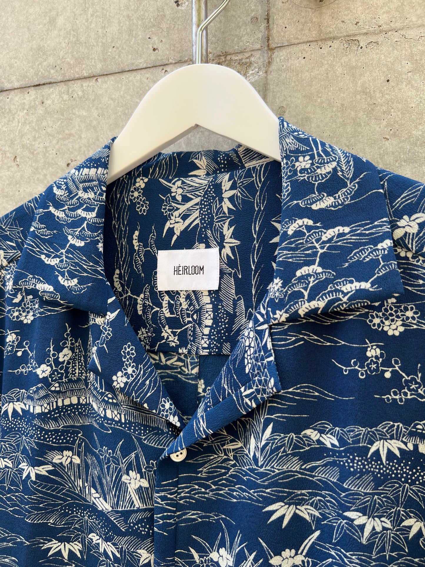 Vintage Kimono - Landscape - Navy