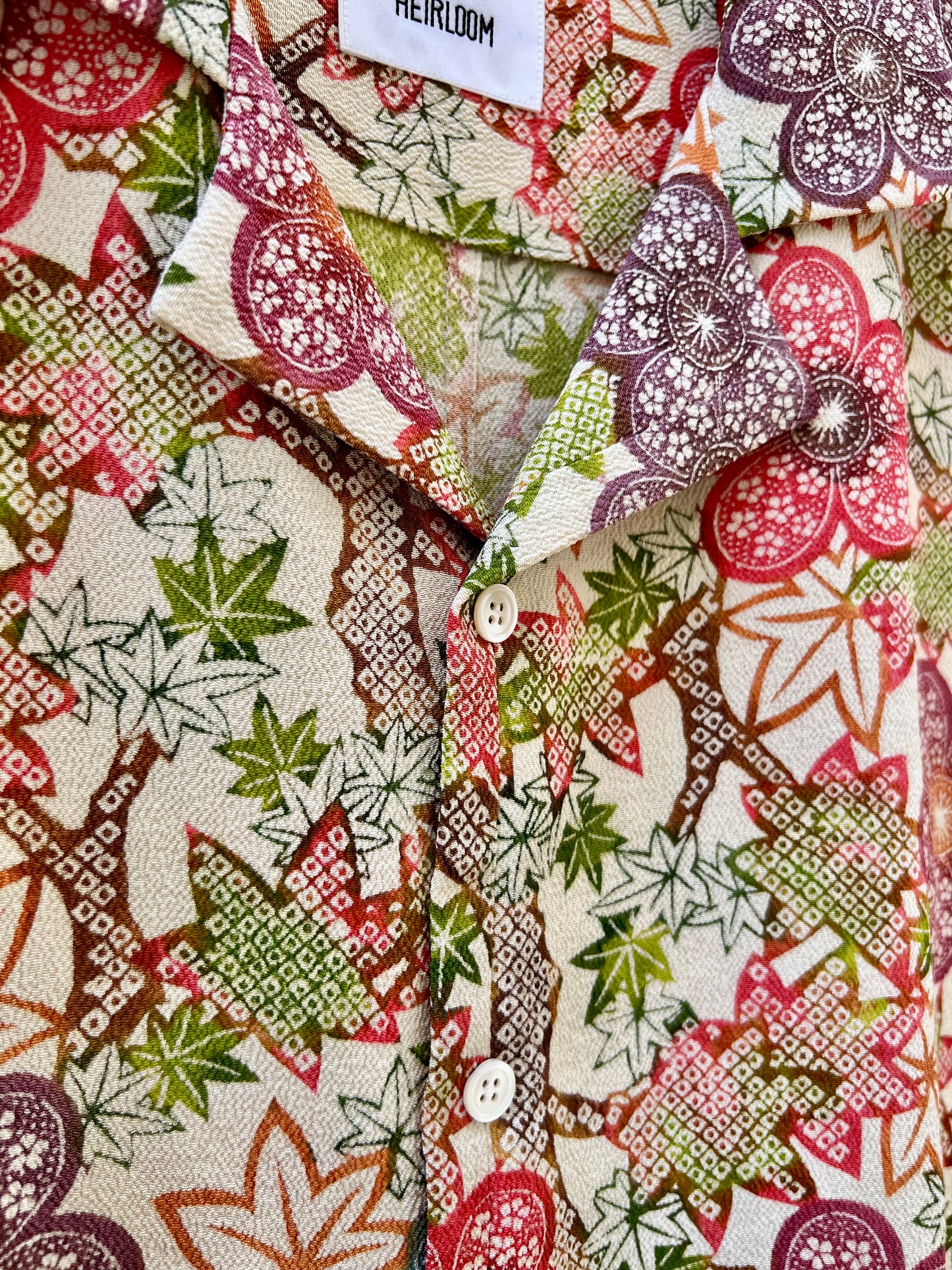 Vintage Kimono - Flower pattern - Multi colour