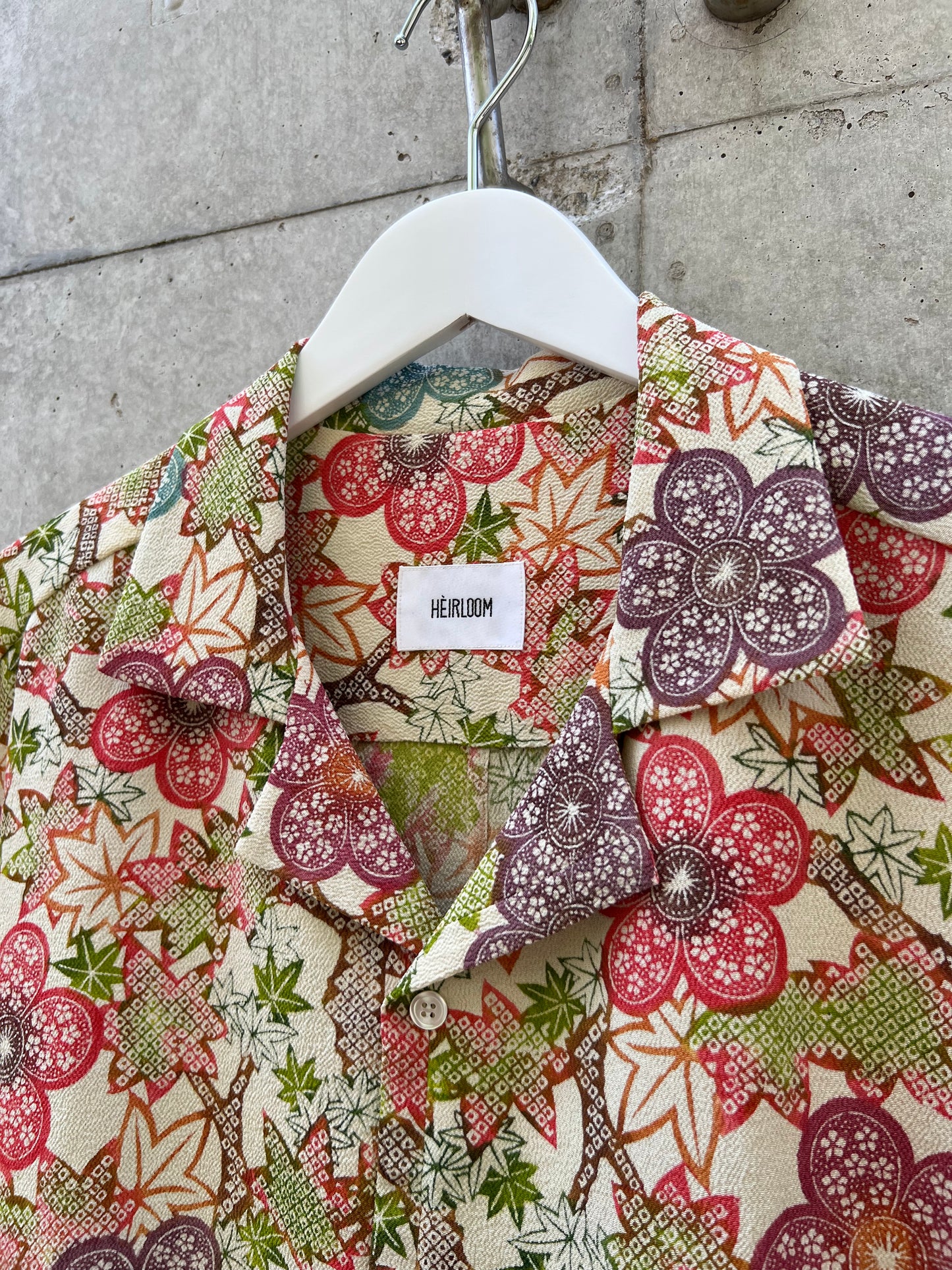 Vintage Kimono - Flower pattern - Multi colour