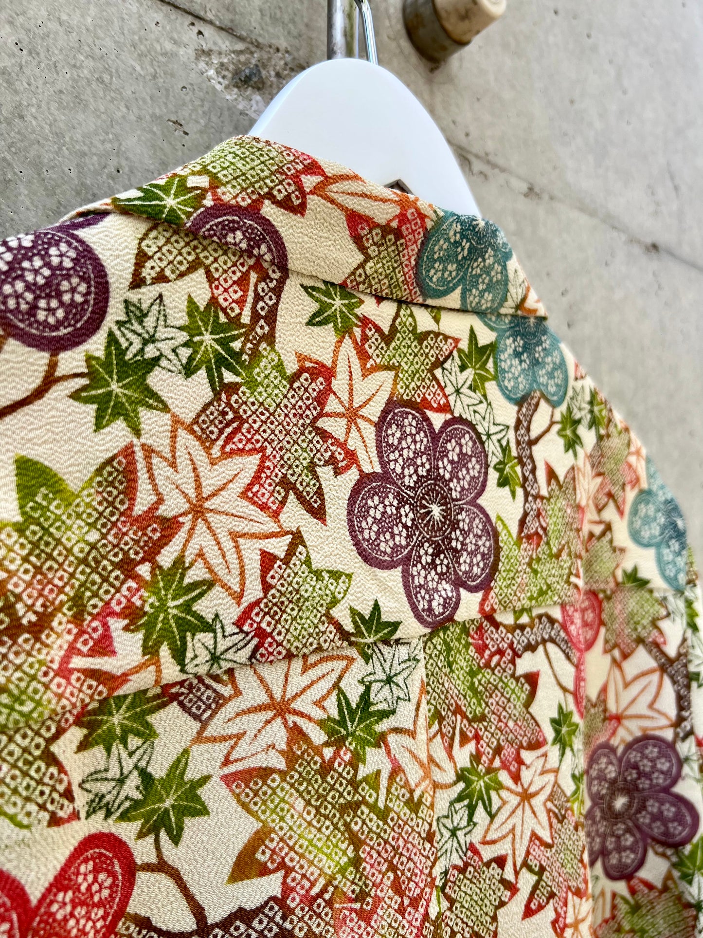 Vintage Kimono - Flower pattern - Multi colour