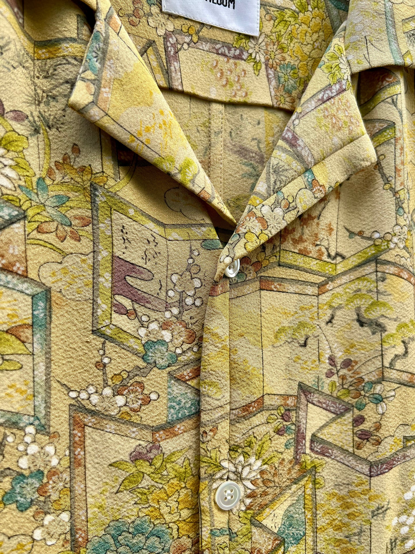 Vintage Kimono - Folding screen - Yellow