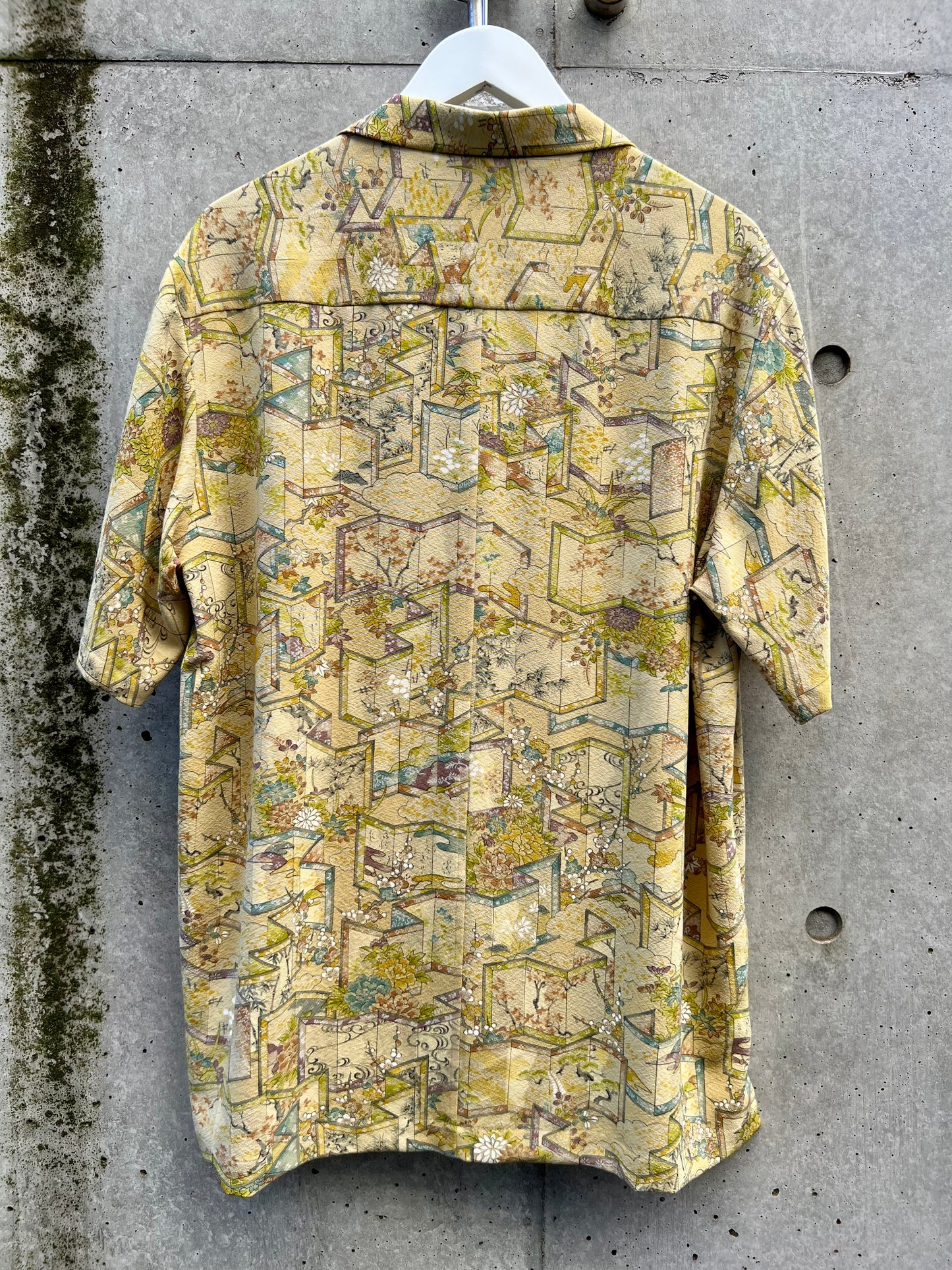 Vintage Kimono - Folding screen - Yellow