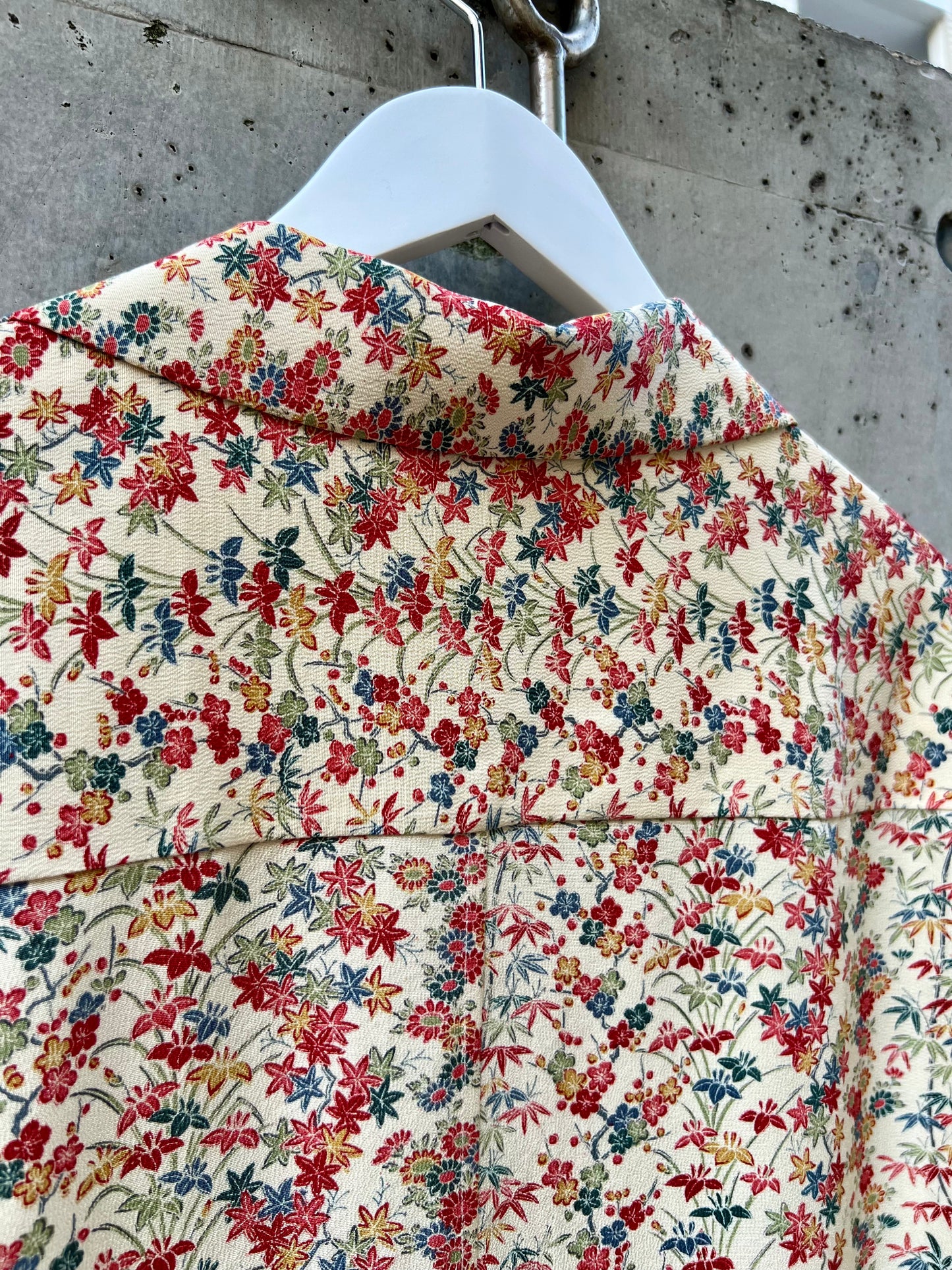 Vintage Kimono - Flower - White