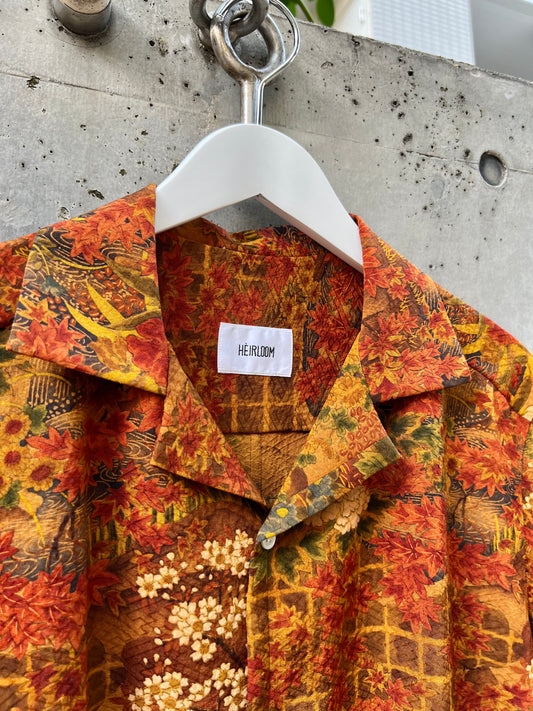 Vintage Kimono - Flower - Brown