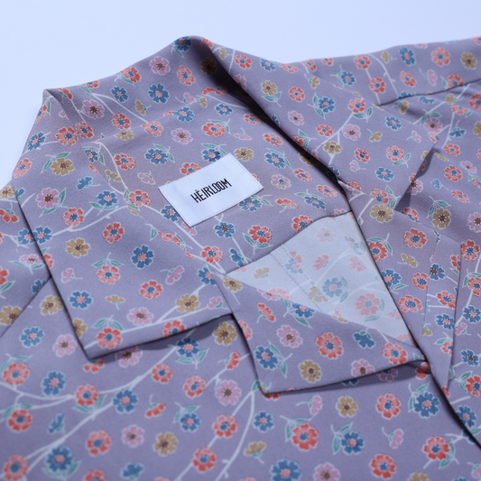 Vintage Kimono Shirt- Light Purple