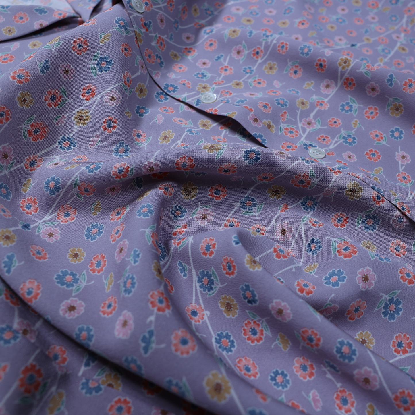 Vintage Kimono Shirt- Light Purple