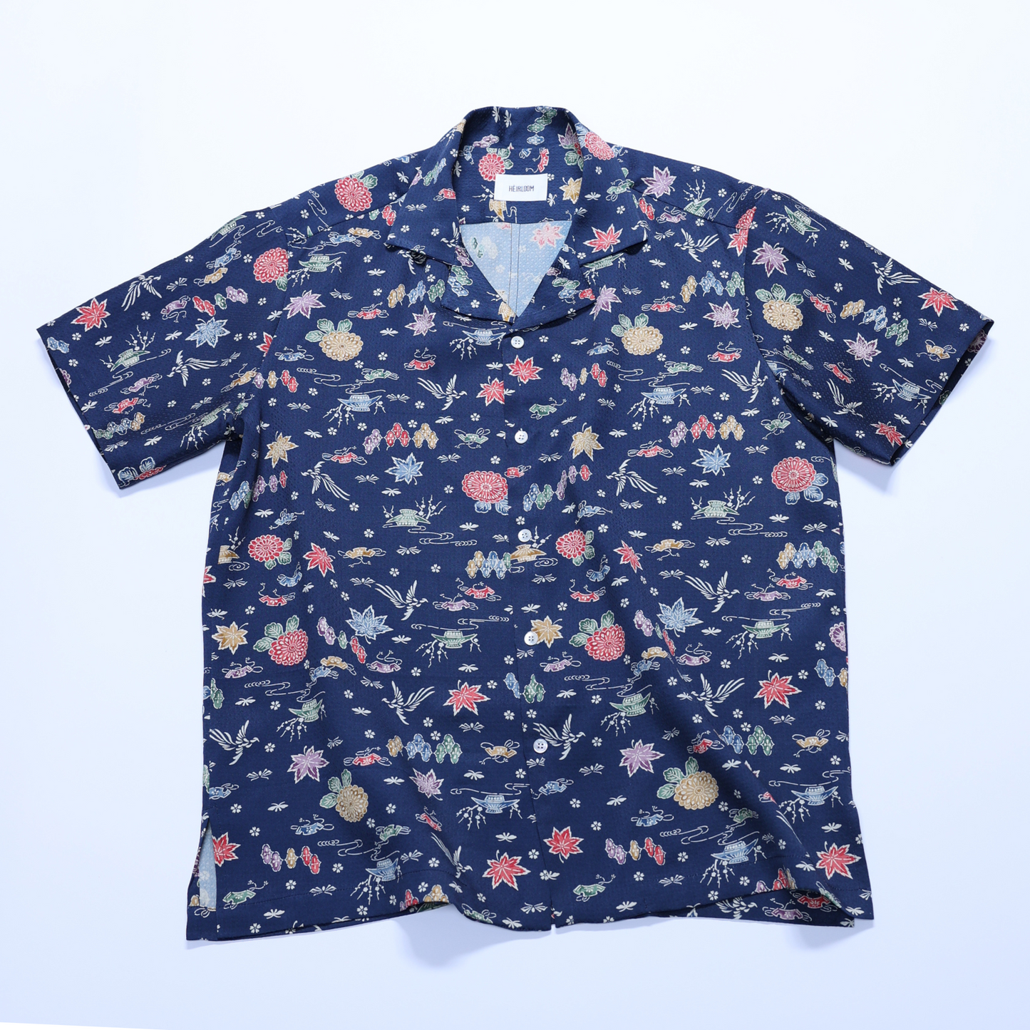 Vintage Kimono Shirt- Navy