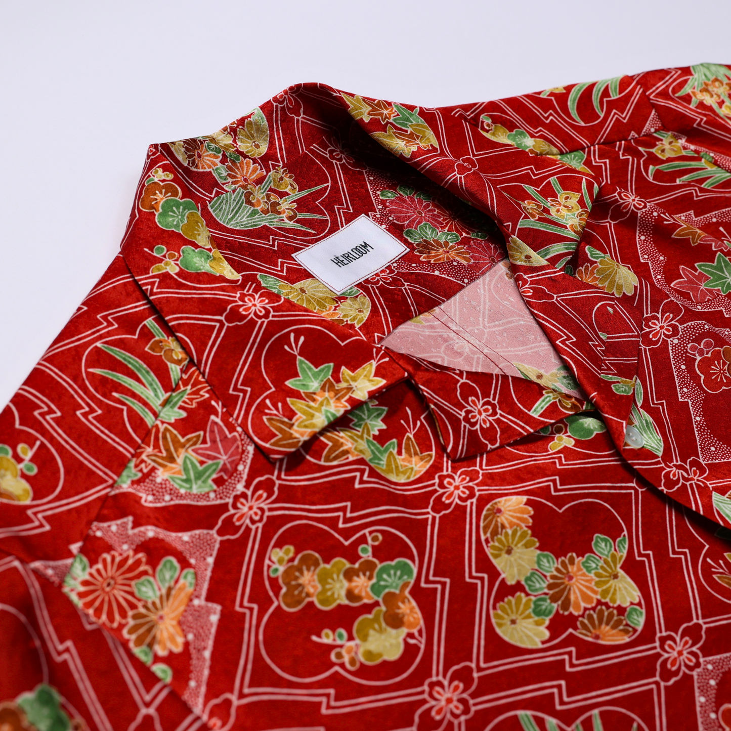 Vintage Kimono Shirt- Red