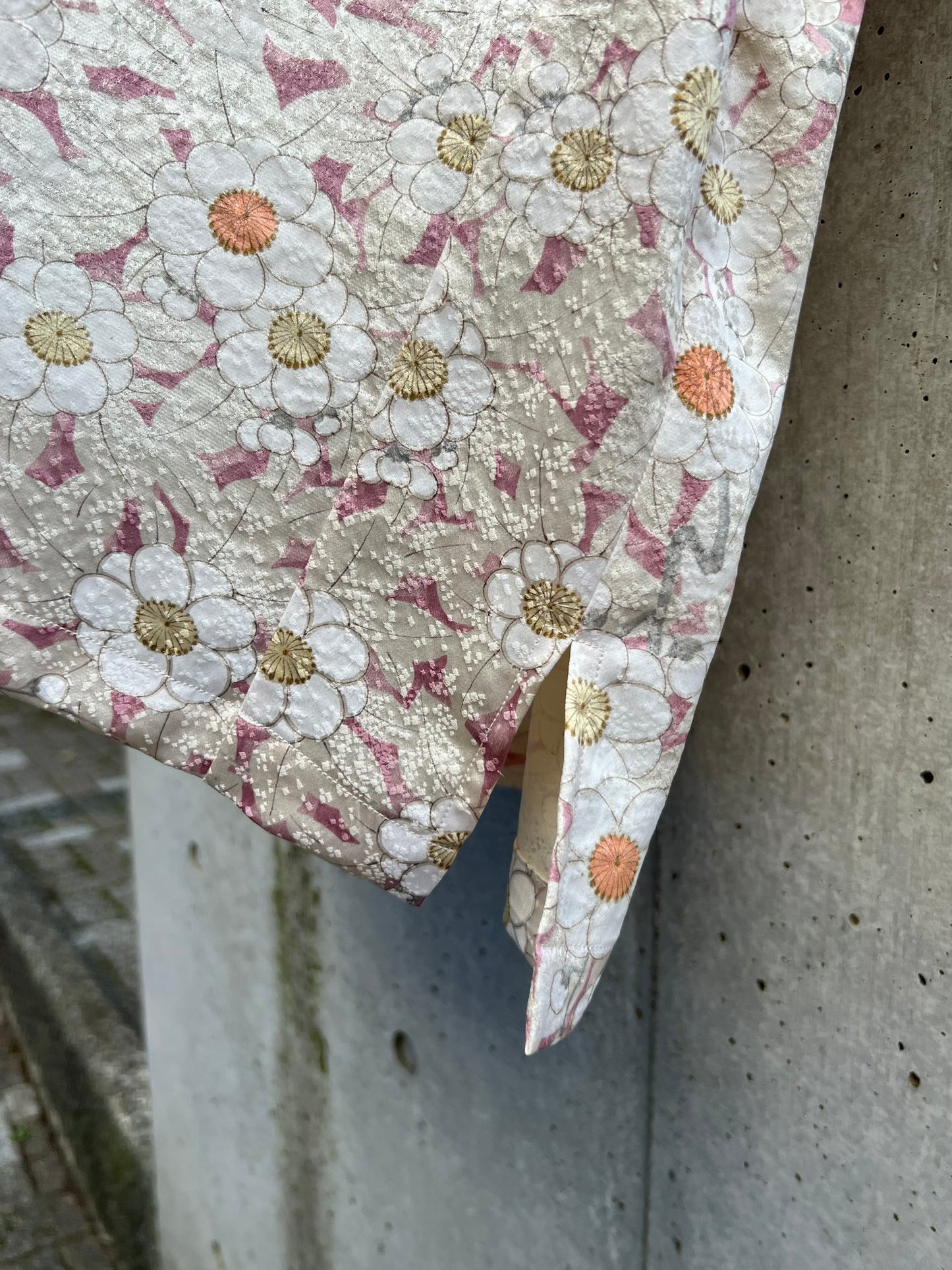 Vintage Kimono - Flower - White