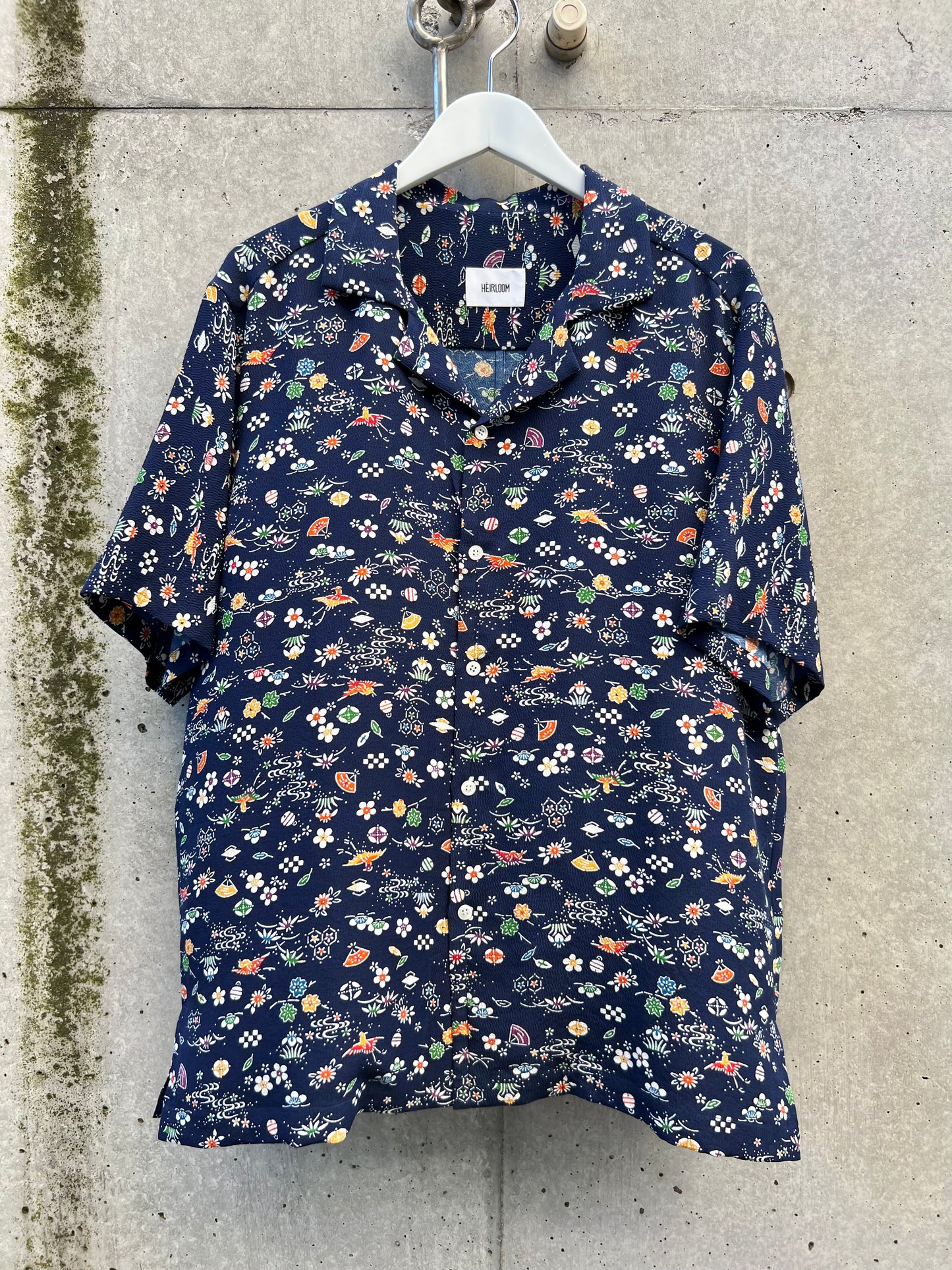 Vintage Kimono - Komon - Navy