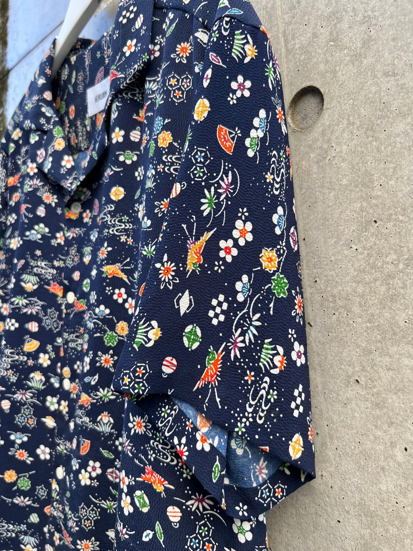 Vintage Kimono - Komon - Navy