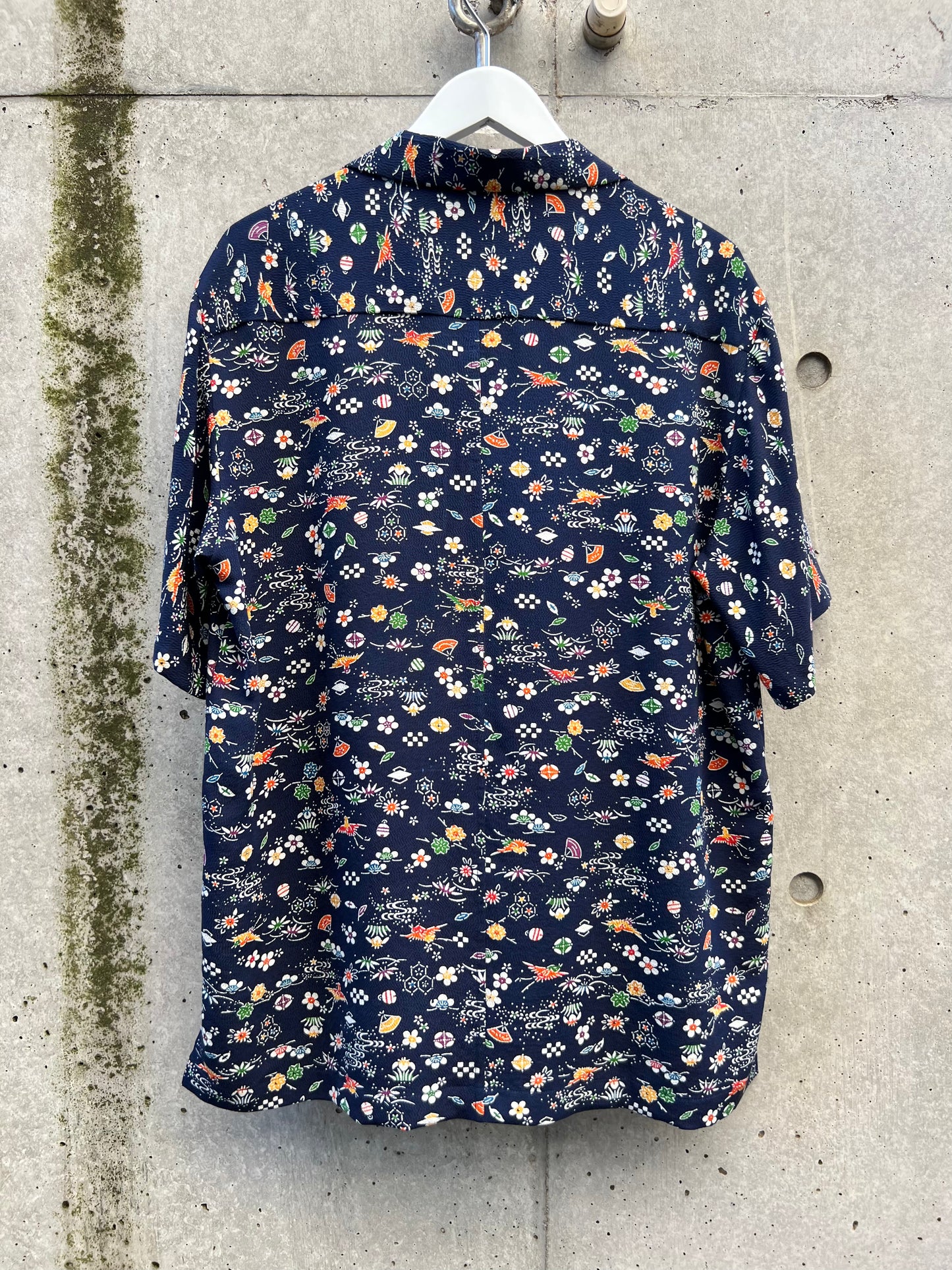 Vintage Kimono - Komon - Navy