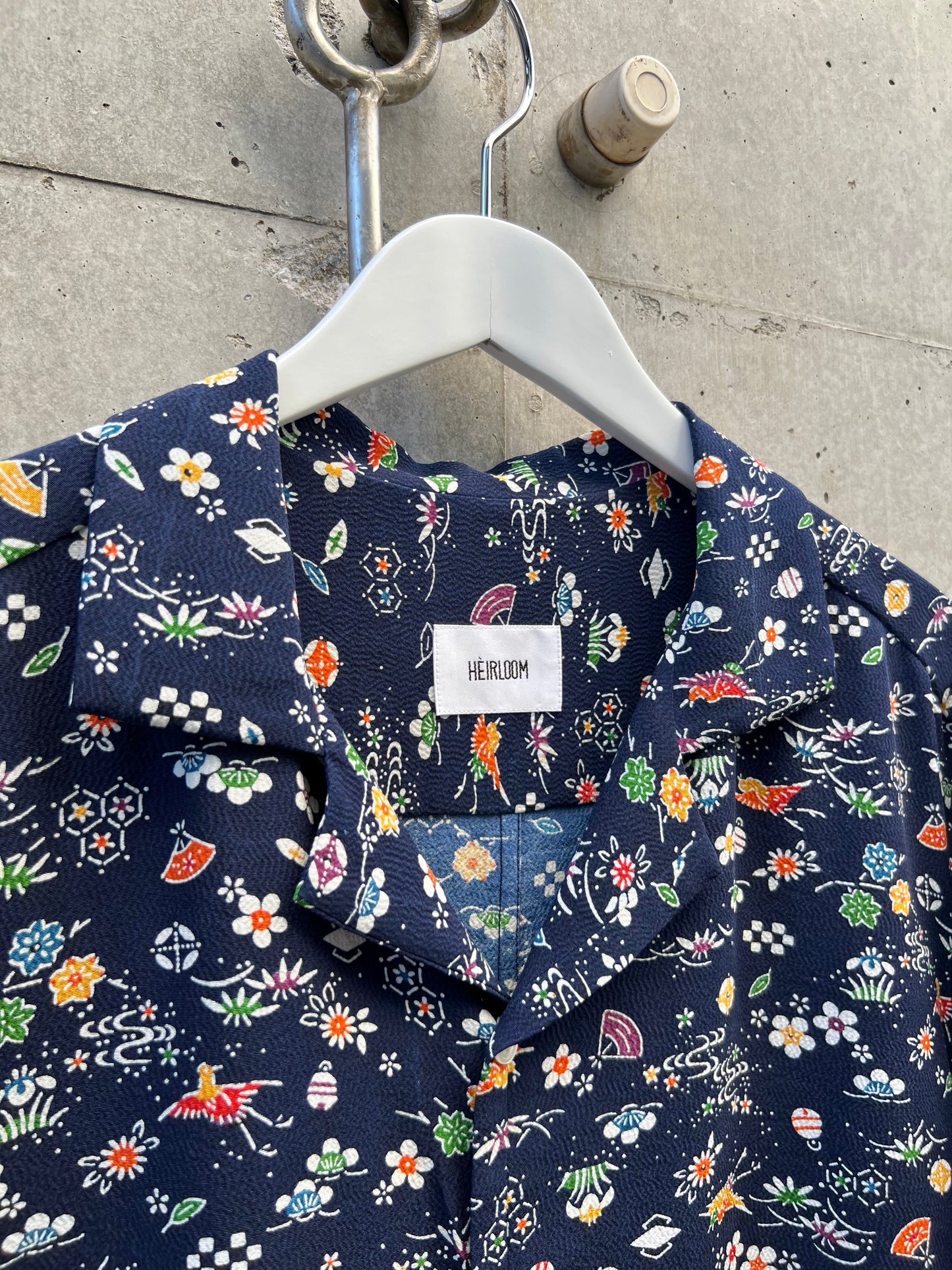 Vintage Kimono - Komon - Navy