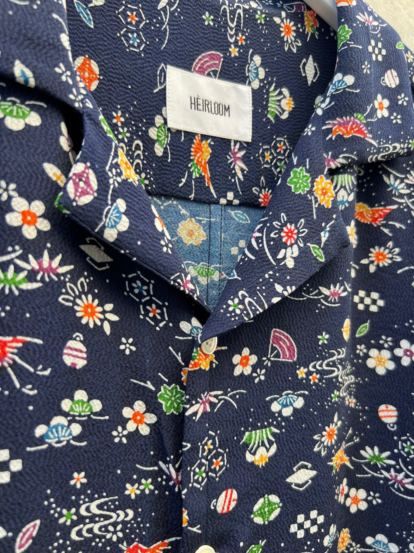 Vintage Kimono - Komon - Navy