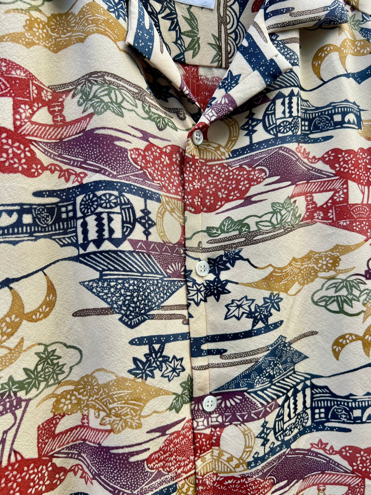 Vintage Kimono - Landscape - Beige