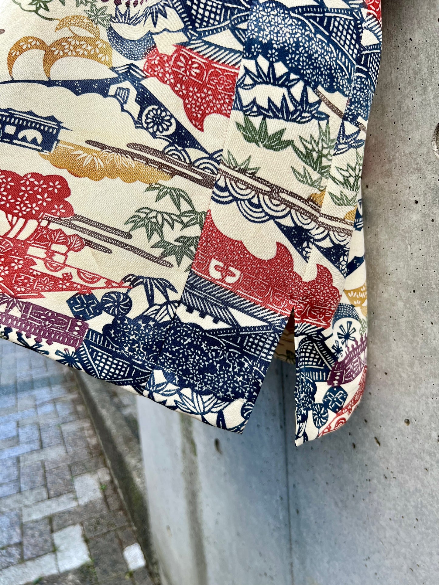 Vintage Kimono - Landscape - Beige