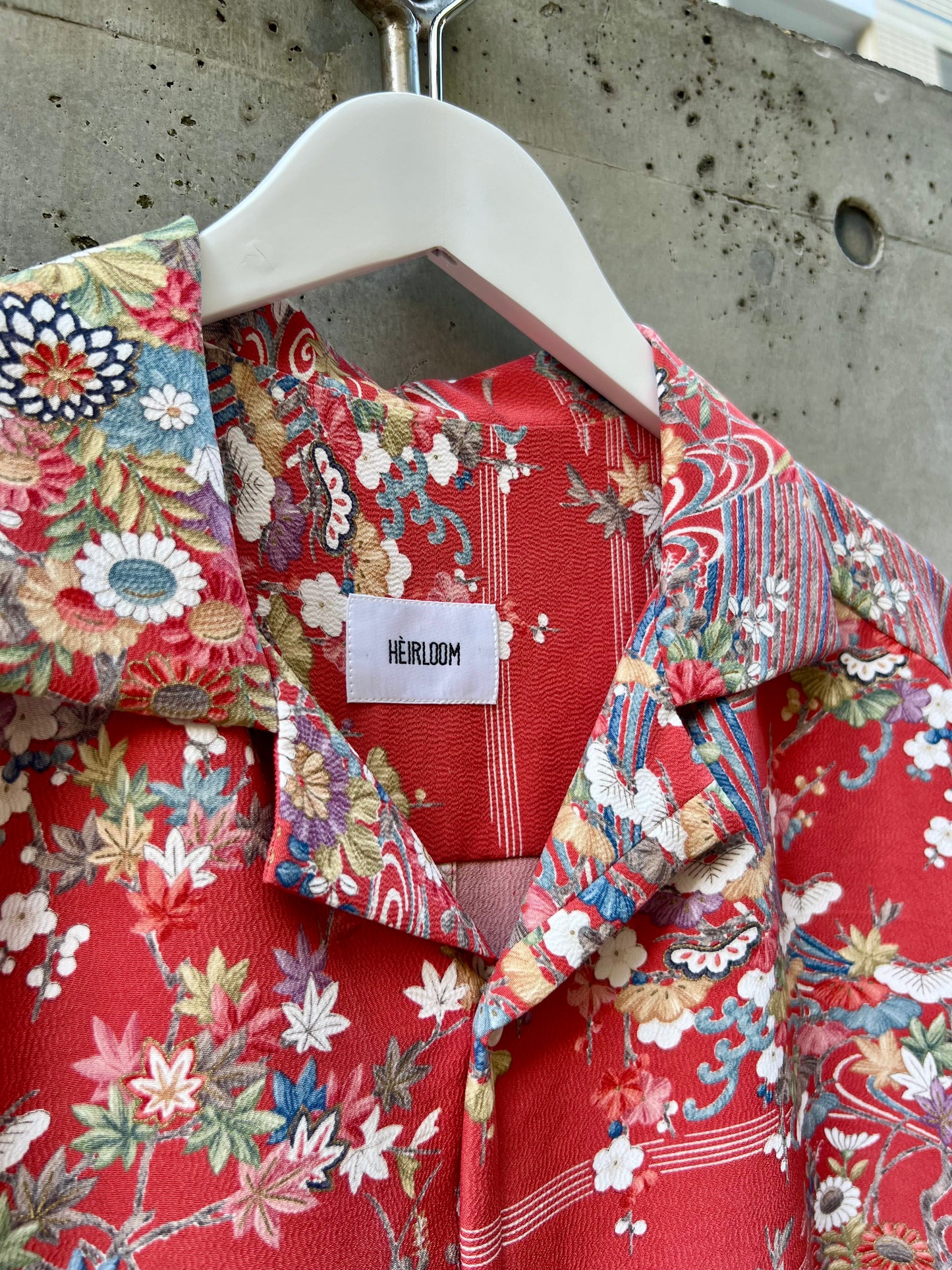 Vintage Kimono - Flower - Scarlet