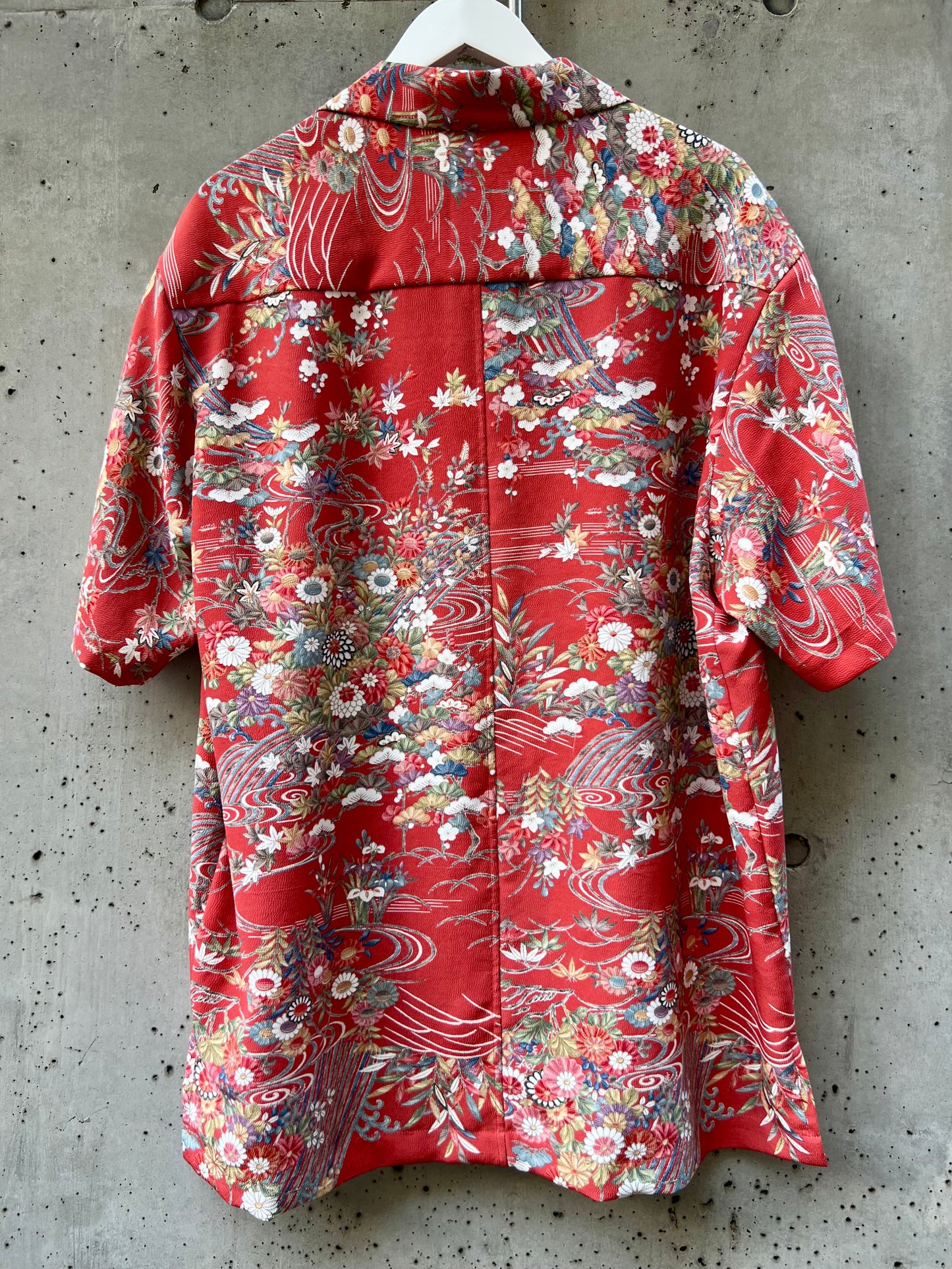 Vintage Kimono - Flower - Scarlet
