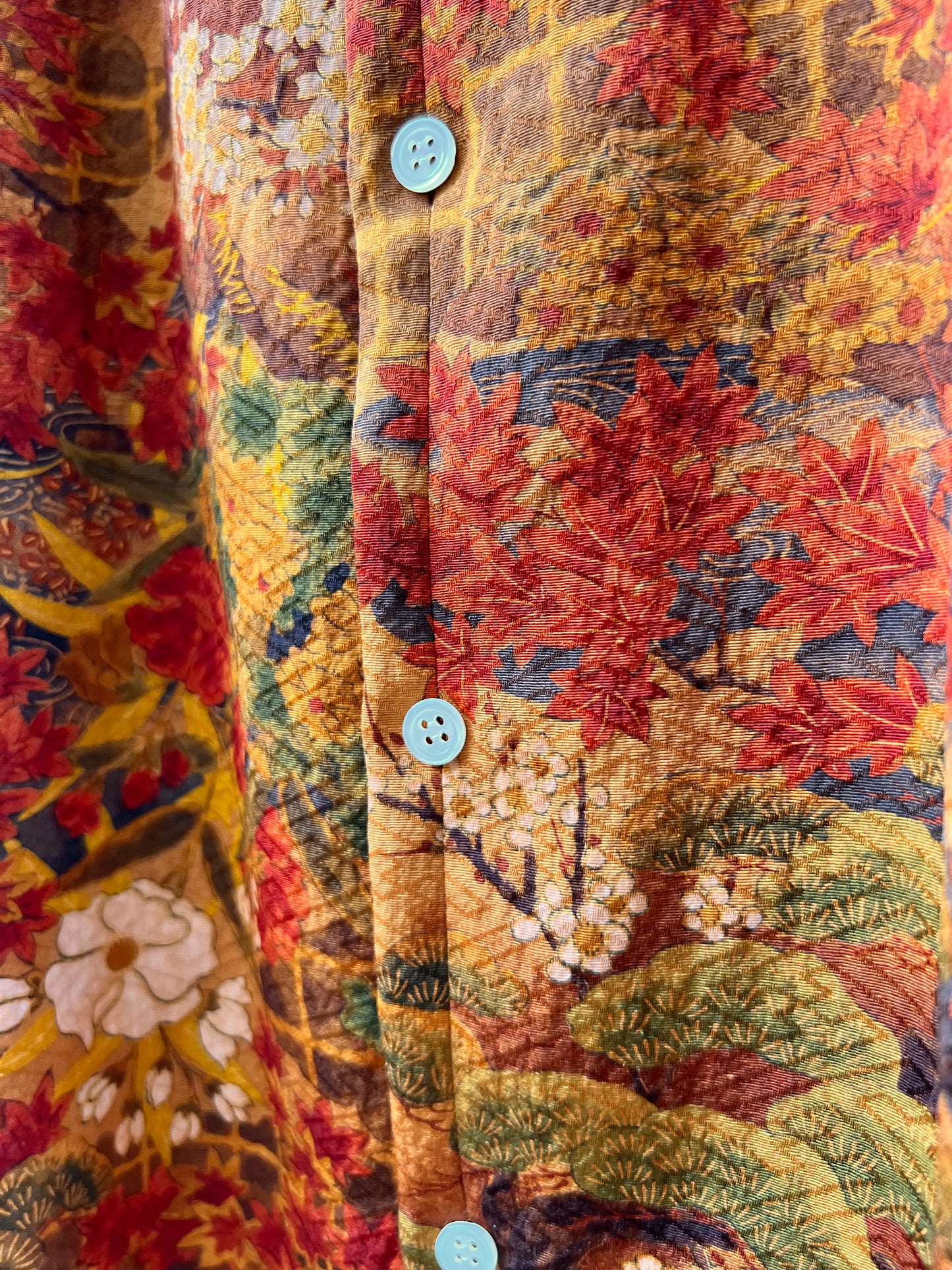 Vintage Kimono - Flower - Brown