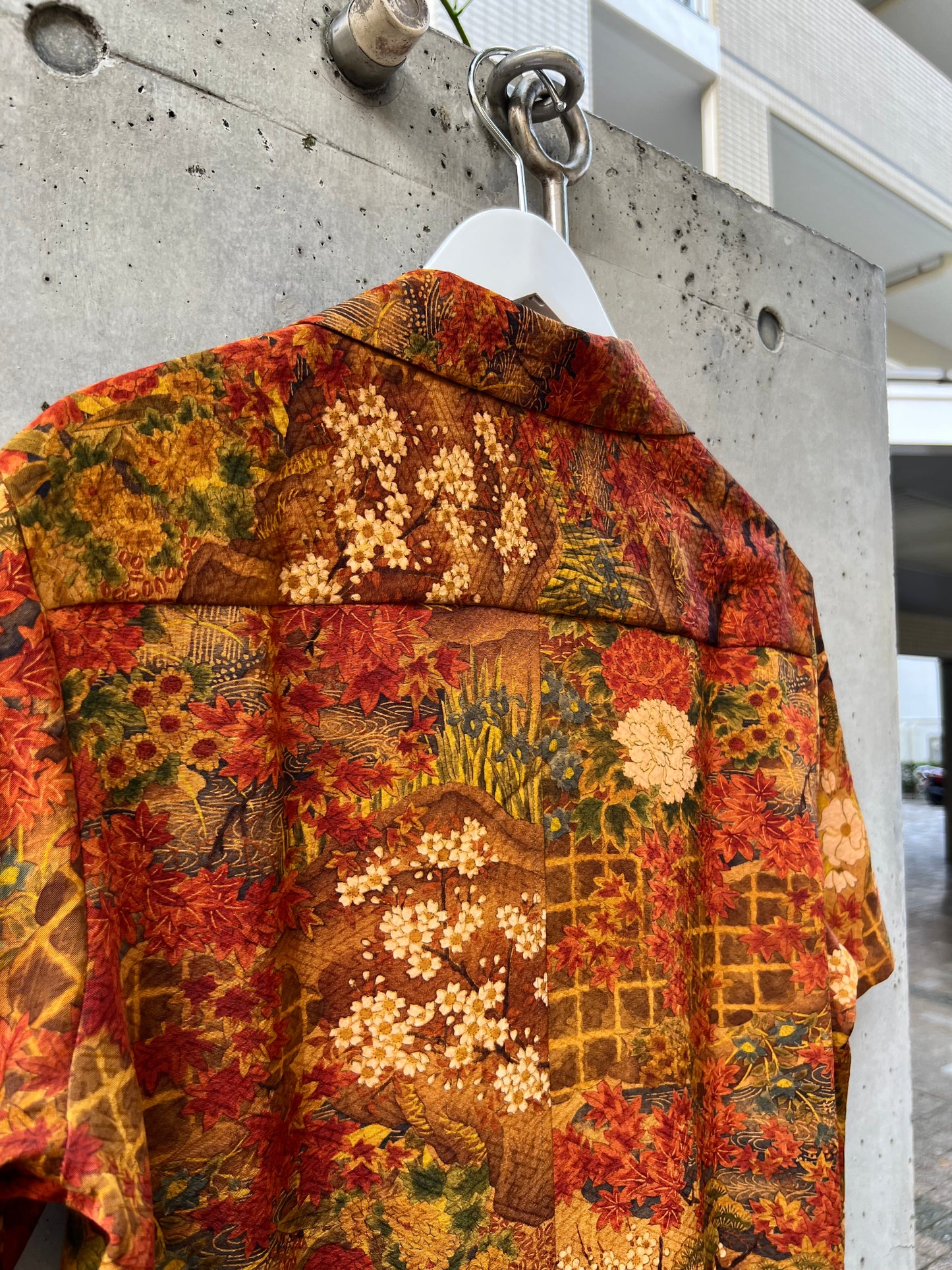 Vintage Kimono - Flower - Brown