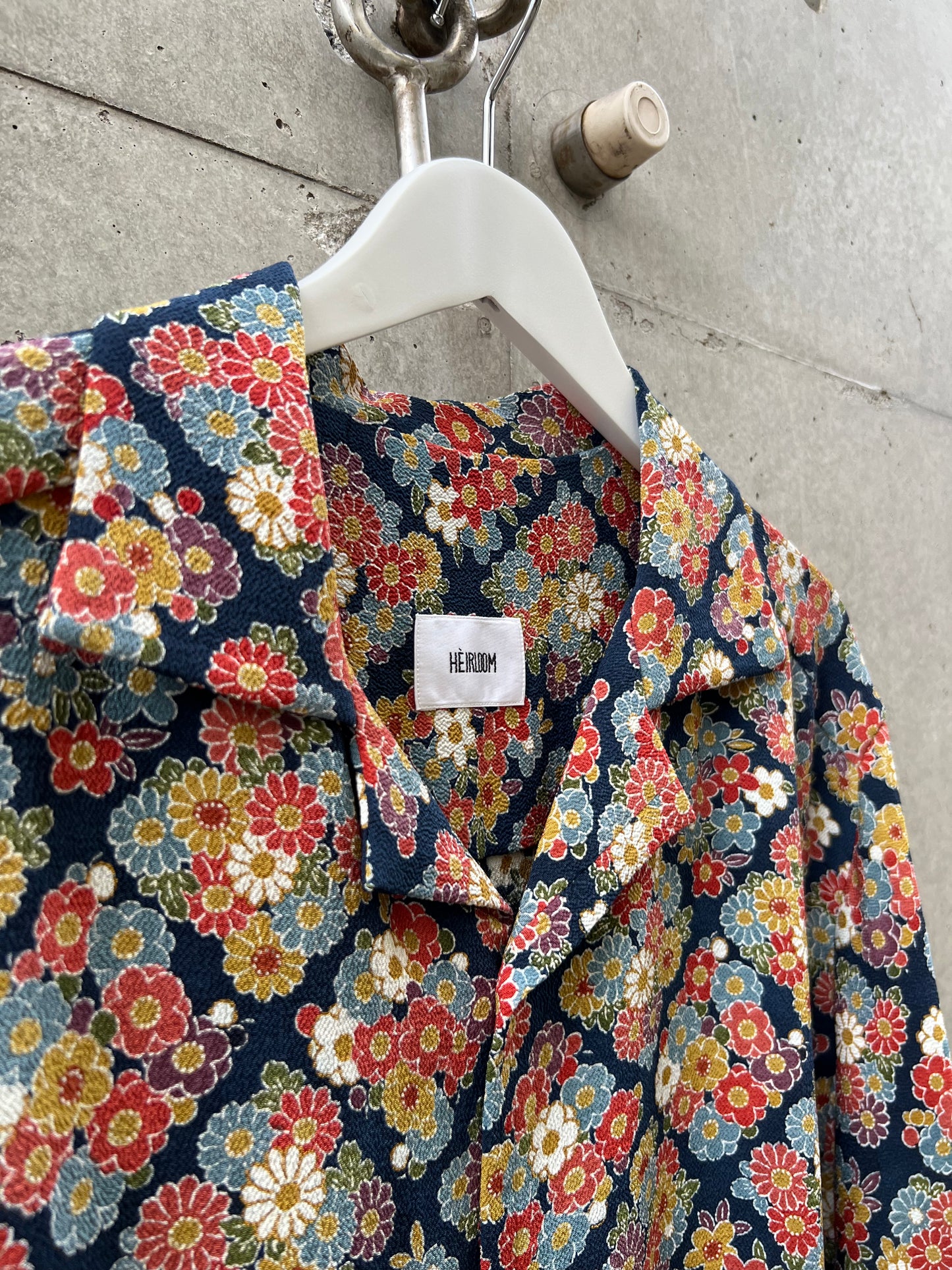 Vintage Kimono - Flower - Blue
