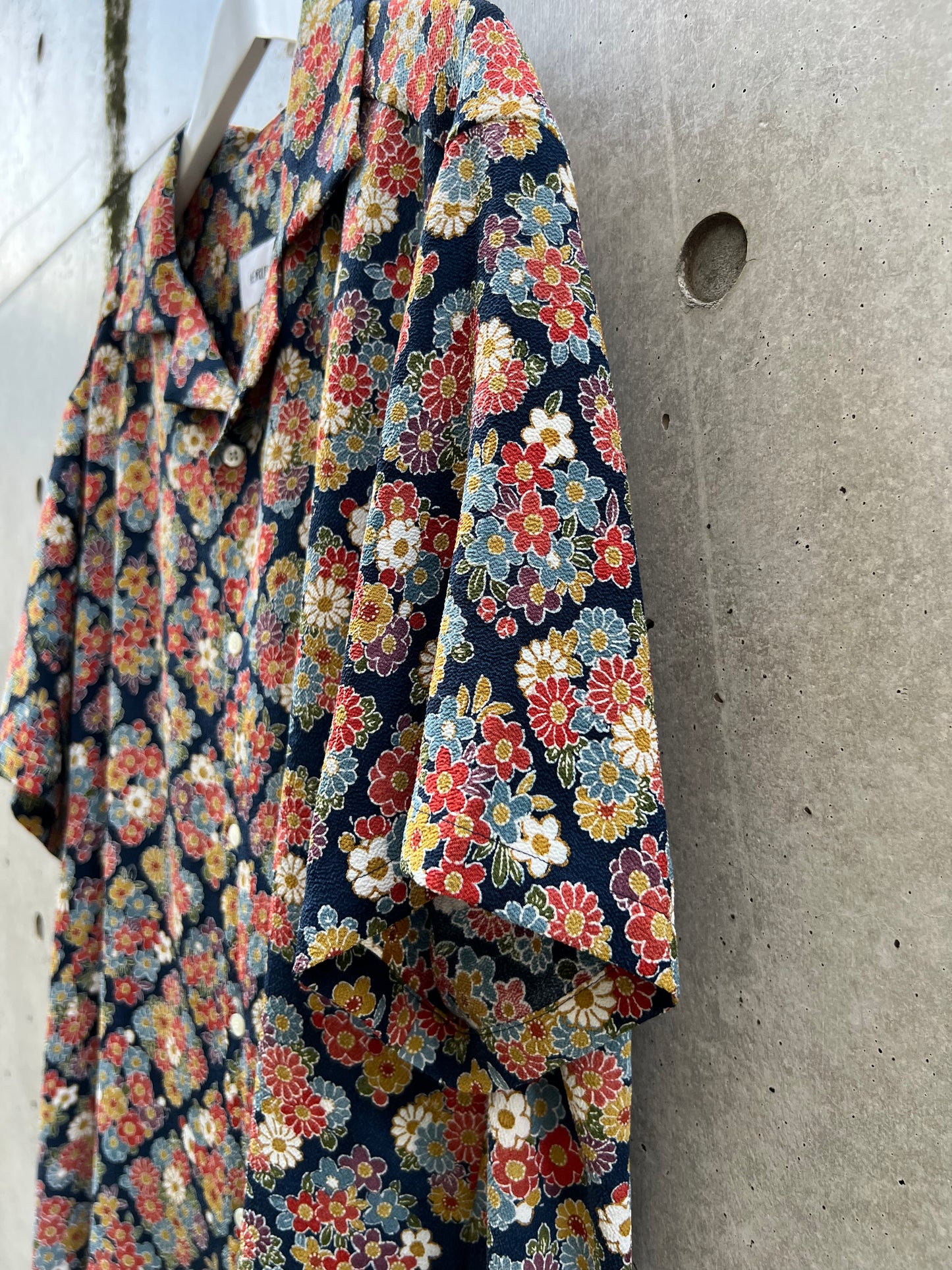 Vintage Kimono - Flower - Blue