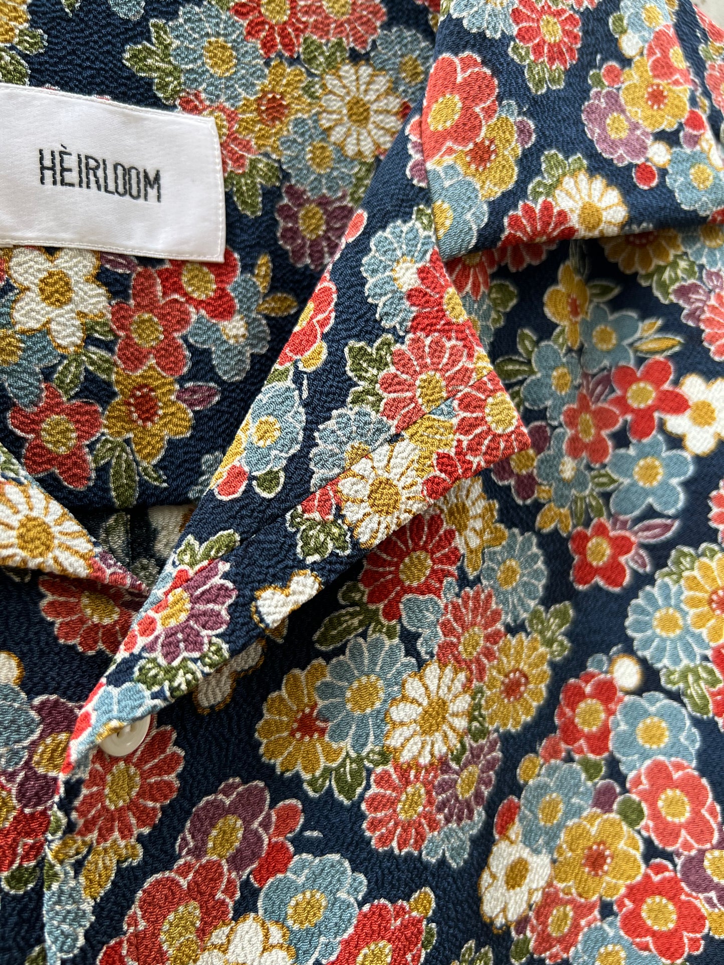 Vintage Kimono - Flower - Blue