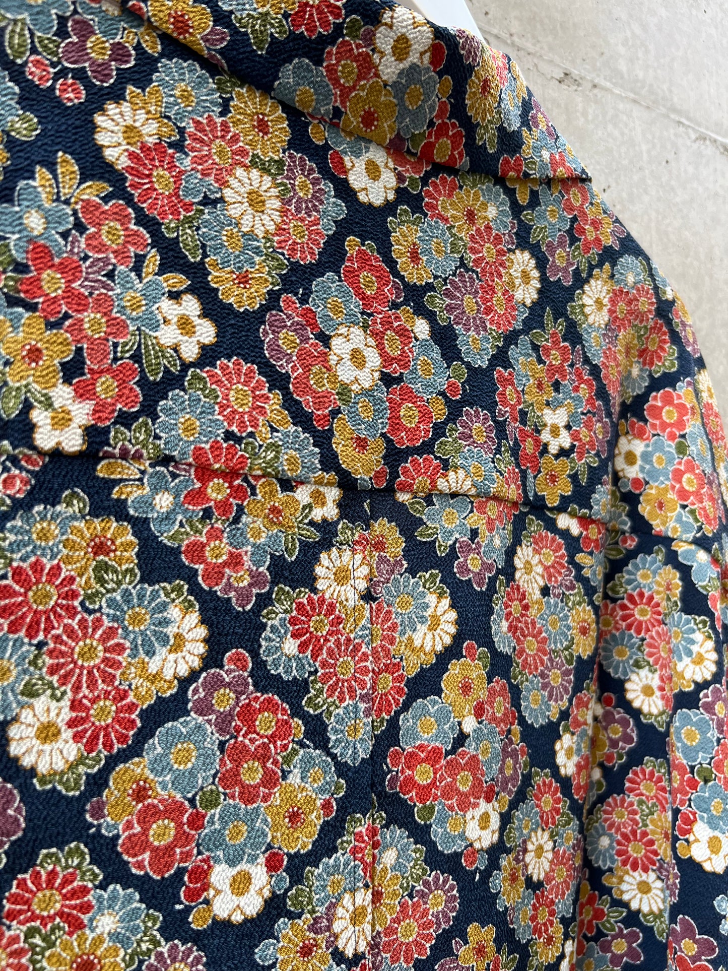 Vintage Kimono - Flower - Blue