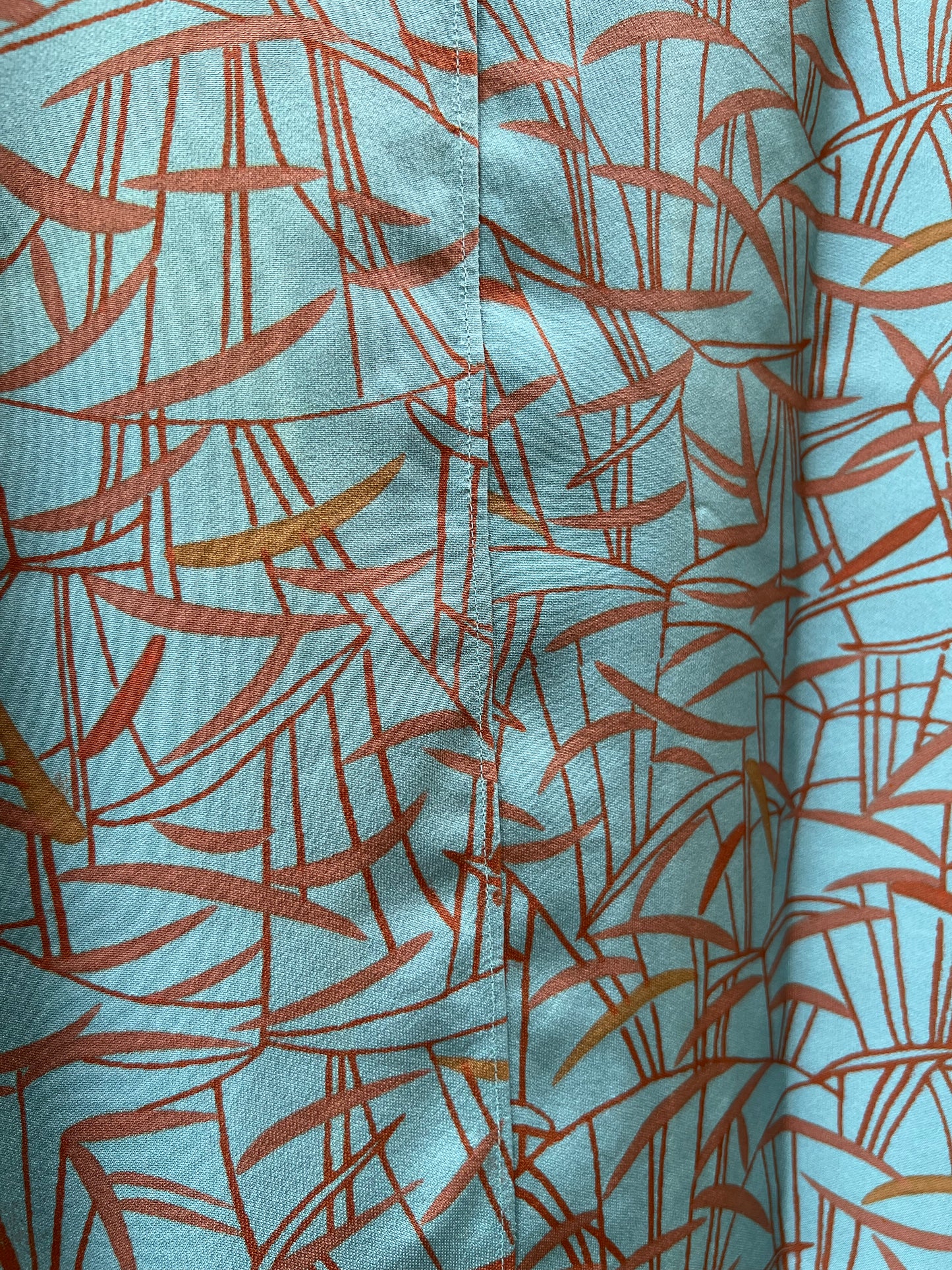 Vintage Kimono - Bamboo grass - Sky blue